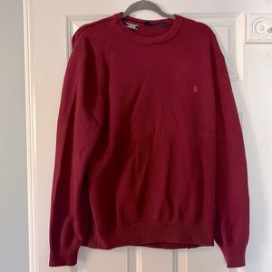 IZOD crewneck sweater, red Size XL